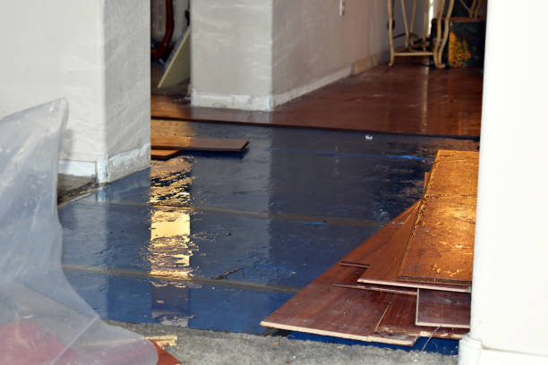Professional Sewage Cleanup technician working in Tilton, NH